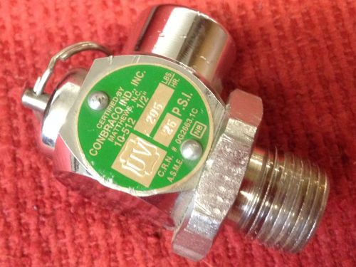 Conbraco - relief  valve - p/n: 10-512 - 1/2&#034; - 25psi, 205lbs/hr for sale