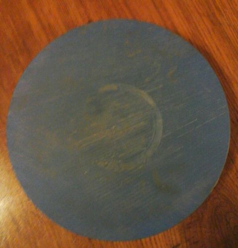 One blue nylon disc 10 inches diameter x 2.25 inches thick pile hammer cushion for sale