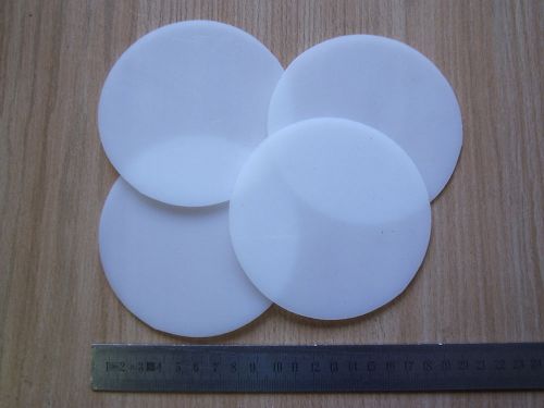 4 pcs. x Polyethylene PEHD DISC  MATERIAL OD 110 mm x 2 mm THK Sheet white HDPE