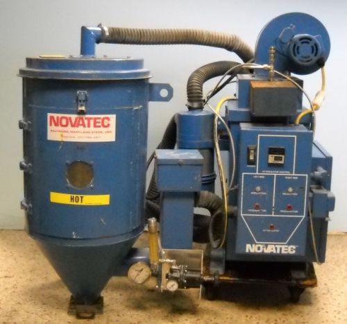 NOVATEC CENTRAL DRYING SYSTEM BLOWER, HEATER/ DRYER, HOPPER AND BLOWER
