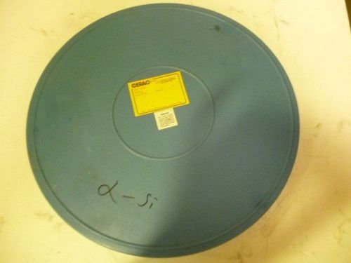 10” Diameter SiO2 (? –Si)  CERAC Sputtering Target Bonded to Copper Plate   L170