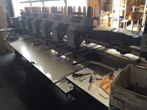Happy 6 Head Embroidery Machine 8 Needle. Great Condition !