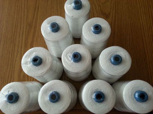 10 Cones100% Polyester Natural White Thread for Portable Bag Closer Newlong NP7A