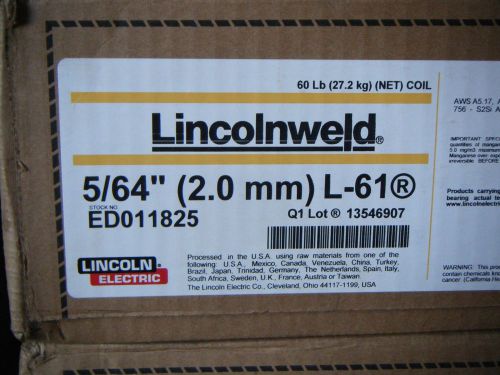 Lincolnweld L-61 5/64 2.0mm submerged arc welding wire electrode PN ED011825 MIG