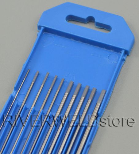 2% ceriated wc20 tig welding tungsten electrode assorted .040-1/16-3/32-1/8,10pk for sale