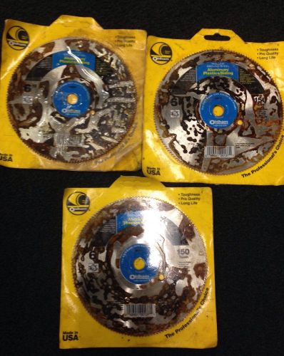 Oldham 700AP 6 Inch 150T Steel Saw Blade for Aluminum and Plastics lot of 3