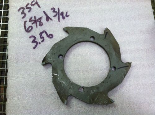 3.5 bore 3/8 ct 6-5/8 dia carbide tipped 359 Shaper cutter rabbet dado needs wrk