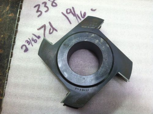 2-3/8 bore 1-9/16 cut 7 dia carbide insert 338 Shaper cutter compound table cove
