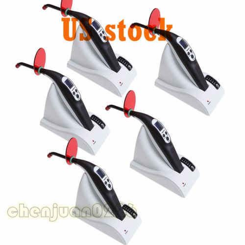 5 sets Dental Wireless Cordless LED Lamp Curing Light  Ship from USA