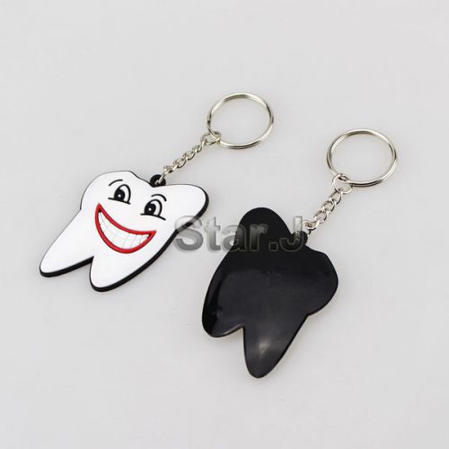 8pcs Dental Molar Tooth Rubber KEYCHAIN Dentist Clinic Promo Great Gift