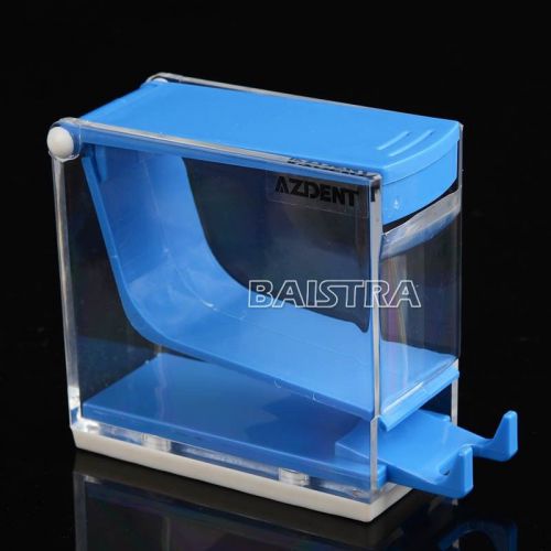 1pc blue new dental dentist cotton roll dispenser holder press type for you for sale