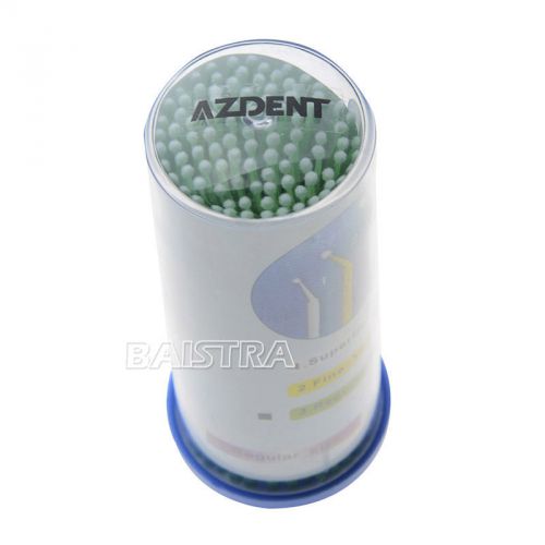 1 Pack AZDENT Dental Disposable Micro Applicator Brush Bendable Fine MA01 Green
