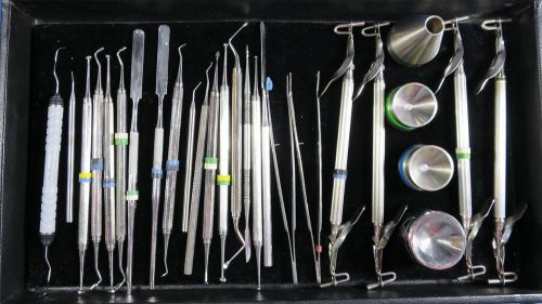 Lot of 27 Dental Instruments. Hu-Friedy, Miltex and other brands.