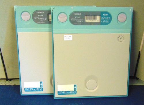 Lot of 2 Fujifilm FCR IP Cassette Type CC With Imaging Plate S576