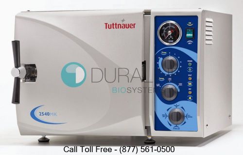 Tuttnauer 2540mk manual kwiklave autoclave steam sterilizer new w/1year warranty for sale