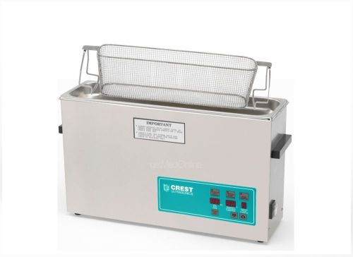 Crest 2.5Gal. Digital Heated Ultrasonic Cleaner w/Timer, COVER, BASKET, CP1200D