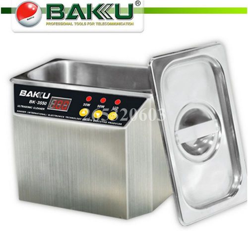 Stainless steel ultrasonic cleaner baku bk-3550 for communications equipment for sale