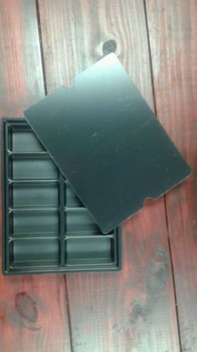 Kitting tray 9-7/8x7-9/16x1, 10 cell 3x1-1/2x1 with lid for sale