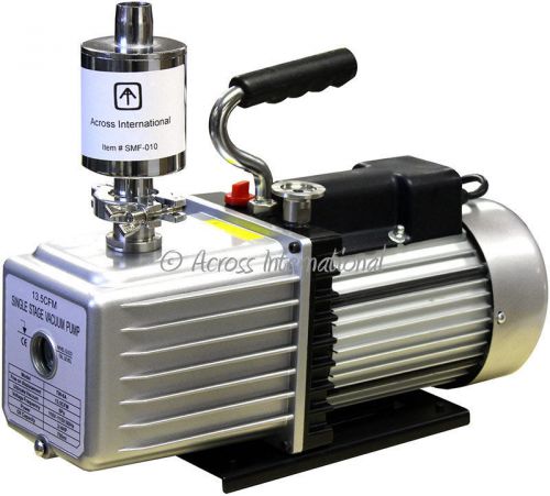 13.5 CFM Vacuum Pump w/ Mist Filter &amp; Fittings for Degassing Chamber Vacuum Oven