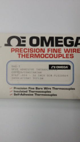 Omega fine wire thermocouples 5-pack, sa1-t copper/constantan rated 175 deg c for sale