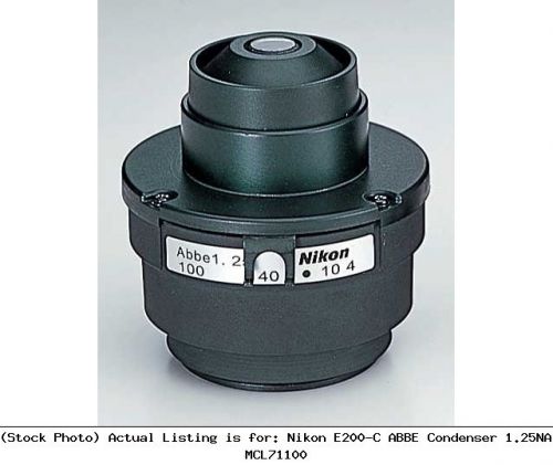 Nikon E200-C ABBE Condenser 1.25NA MCL71100 Microscope Accessory