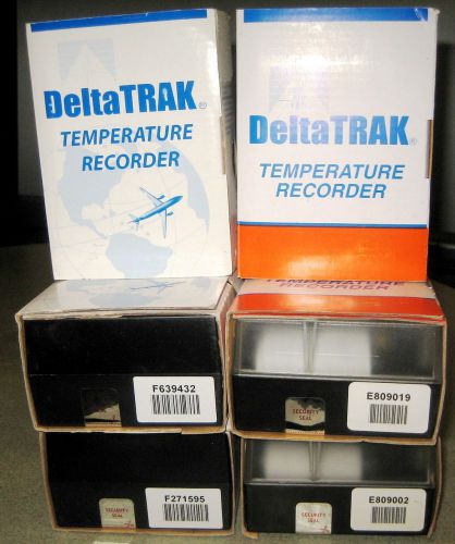 6 deltatrak in-transit 5 day temperature recorders lot reduced for sale