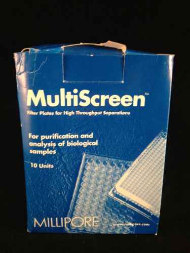 Lot of 9 Millipore Multiscreen -HA Opaque Plates, Non-Sterile w/ Lid, 0.45um