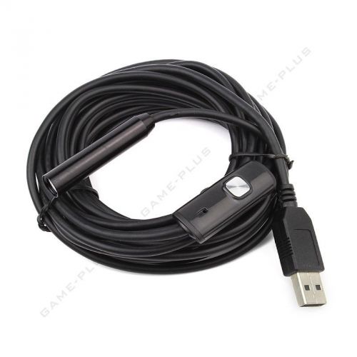 New 5M LED Waterproof Borescope Endoscope USB Cable Inspection Tube Video Camera