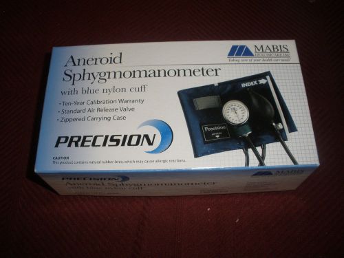PREMIUM ANEROID SPHYGMOMANOMETER Blood Pressure Device 001-140-011 BLUE