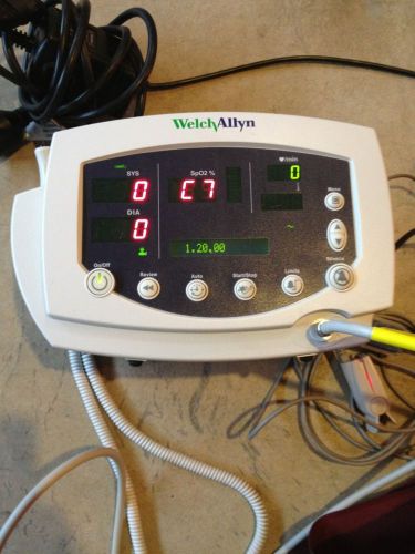 Welch allyn 53nto vital signs monitor spo2, temp, nibp, pulse  used #1 for sale