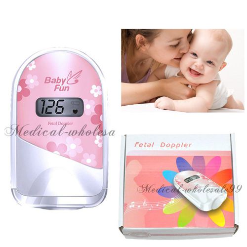 Top Sale LCD Fetal Doppler prenatal Heart Monitor pregnant baby &amp; FREE Gel