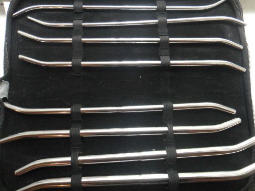 Pratt Dilator Uterine Set of 8 Pieces Curved