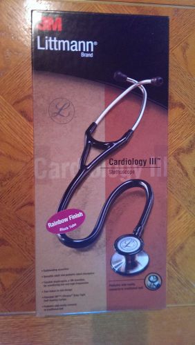 Littmann Cardiology III Stethoscope - Black Tube, Rainbow Finish