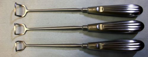 SET OF 3 BARNHILL ADENOID CURETTES 21CM - Stainless Steel - Made in Gerrmany