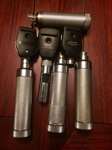 Welch Allyn ophthalmoscope Lot Retinoscope Handles Heads 11620 11720 18100