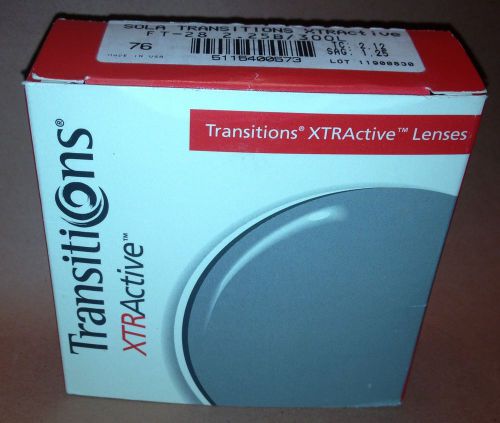 FT28 1.50 Index Transitions XTRActive Gray CR39 SF 2 &amp; 4 Base $6