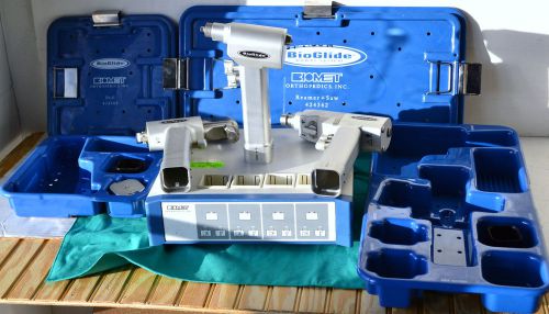 Biomet Bioglide Orthopedic Set. Drill, Saw Reamer and 4-bay Battery Charger