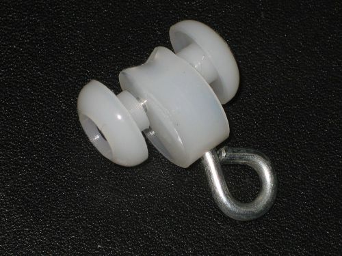 Curtain track: single carrier rollers (10 pack) heavy duty hospital rated nylon for sale