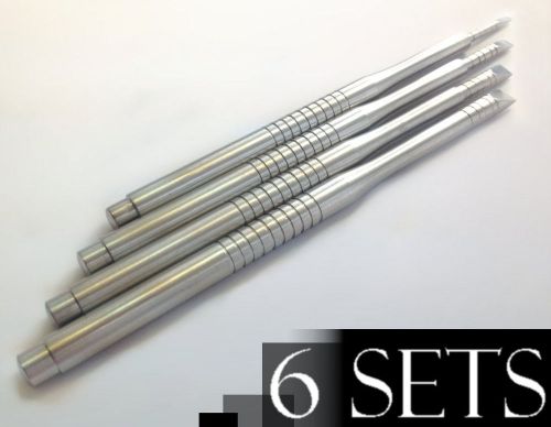 6 Sets of 4 Ridge Splitting Chisels Dental Veterinary Instruments