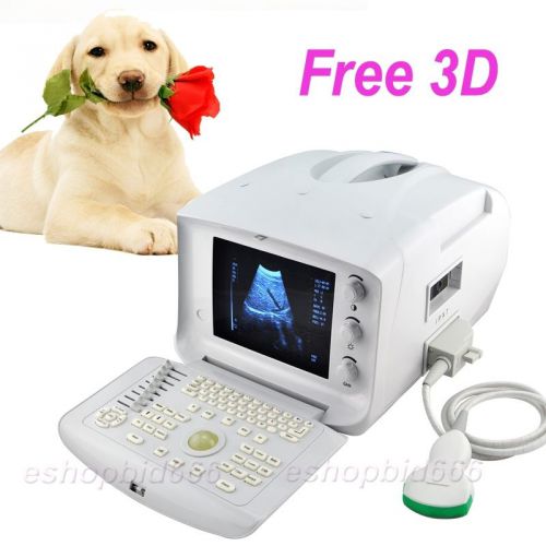 3D Veterinary Vet B Ultrasonic Portable Digital Ultrasound Scanner+Convex probe