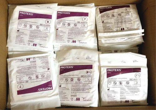 (240) New Cardinal Surgical Exam Gloves Protegrity / Protexis Mixed Sizes Box #1