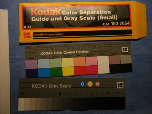 Kodak Color Separation Guide and Gray Scale Small Q-13 cat 152 7654