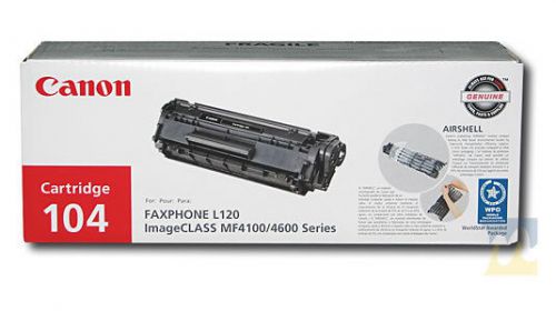 Canon Fax L120 L-120 Toner Cartridge 104 Genuine New!