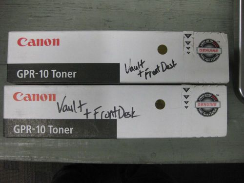 LOT OF TWO CANON GPR-10 toner GEUNINE OEM SEALED