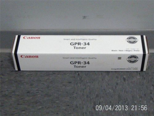 New Genuine Canon GPR-34 Black Toner Cartridge