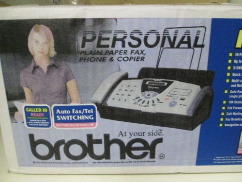 Brother fax-575 personal plain paper fax/phone/copier for sale