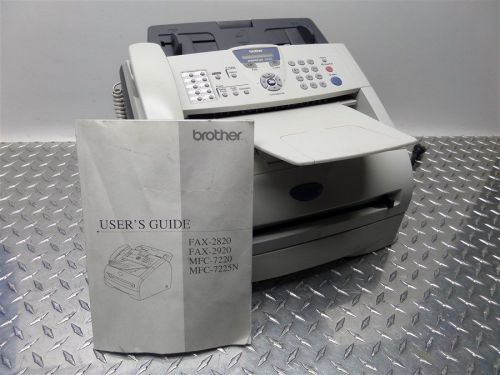 Nice! brother intellifax 2820 copy / fax machine + manual for sale