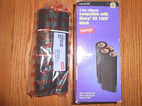 Staples compatible Sharp UX 15CR Black 1 ribbon Model SFS-102R