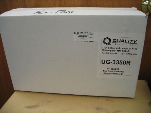 QUALITY LASER UG-3350R REMANUFACTURED FAX CARTRIDGE UF-585/595, IN NEW BOX