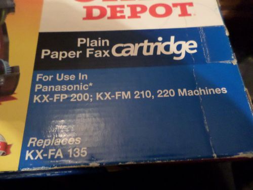 panasonic plain paper fax cartridge 3  kx-fp 200,kx fm 210,220 office depot new
